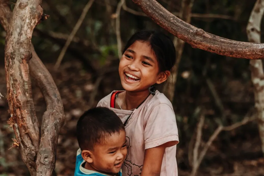 Niños sonriendo