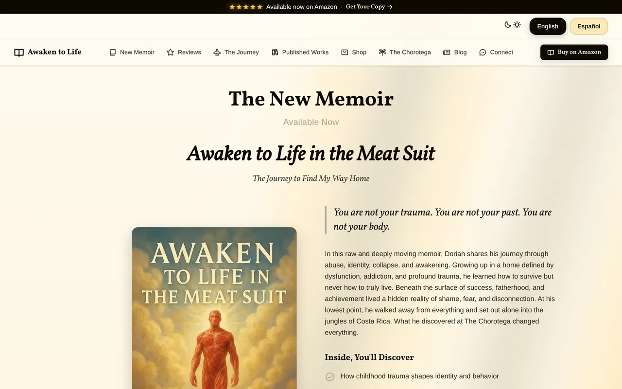 Awaken to Life - Book Launch Site